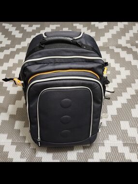 IKEA Black Backpack with Yellow Accent
